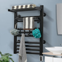 Heat Rails Clothes Drying Rack Free Standing Electric Towel Warmer