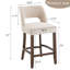 Tabouret de comptoir rembourré en bois massif-87925484-87925485