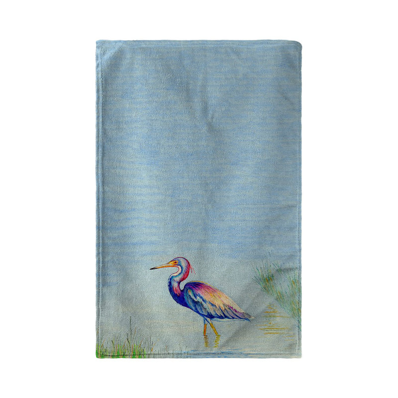 Serviette de thé héron