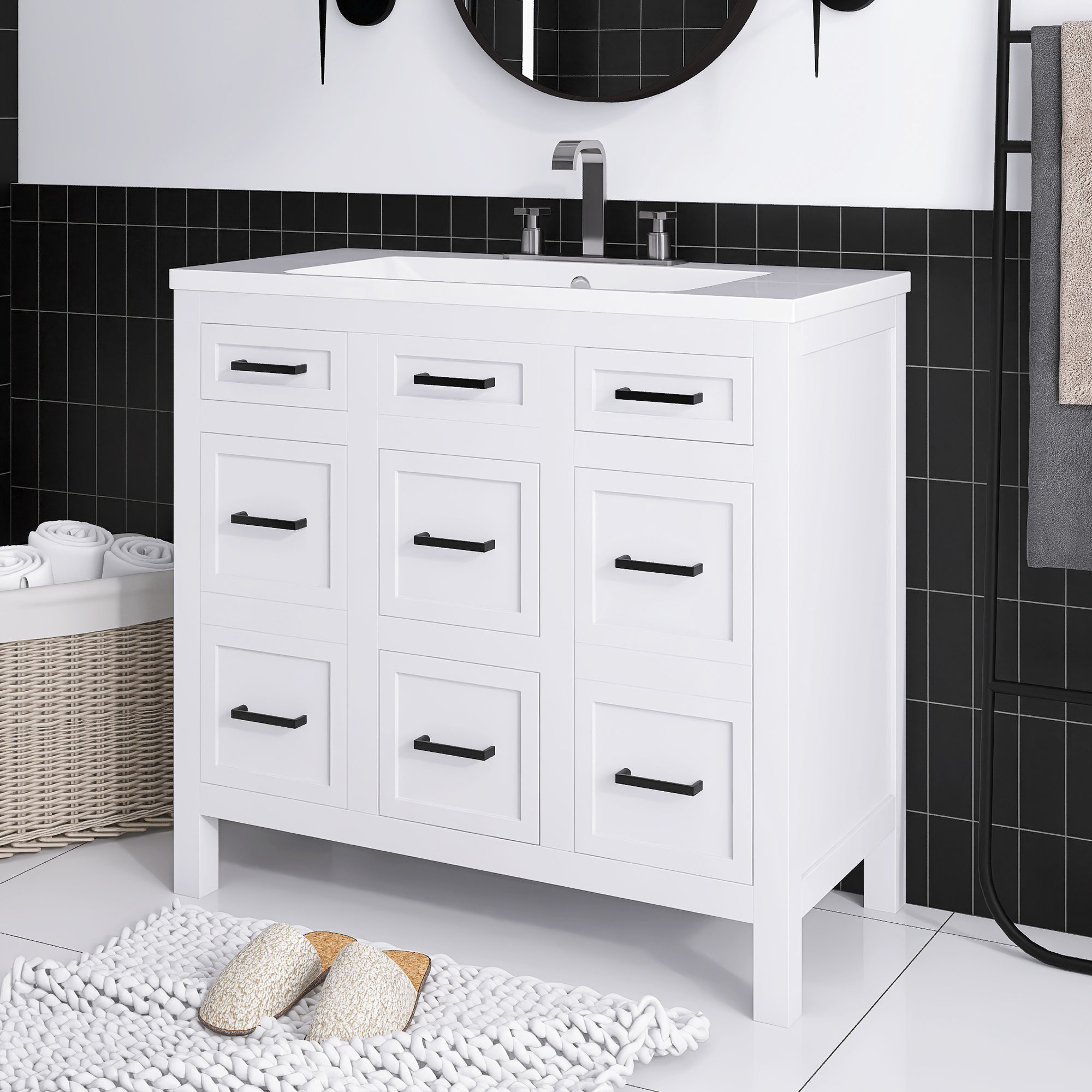Staykiwi NA 36'' Single Bathroom Vanity with Resin Top - Wayfair Canada