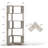 6-Tier L-Shaped Corner Bookshelf With Anti-Tip Device,Light Gray Wooden Bookcase For Living Room & Bedroom-1632812684