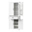 Bathroom Storage: White Cabinet With Doors And Useful Drawer Spacious-2096859040-2096859041