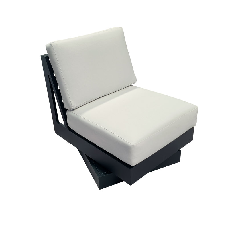Lucca 4-Piece Outdoor Seating Group with Swivel Chairs and Sunbrella Cushions