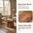 31.5" Farmhouse Natural Solid Wood Round Coffee Table, Center Table for Living Room, Apartments and Small Spaces