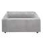 Chaise en velours côtelé gris clair Hilde avec 2 coussins Hilde-198705529