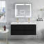 Meuble-lavabo mural double avec plateau en marbre de culture 48 po Viarra-97926300
