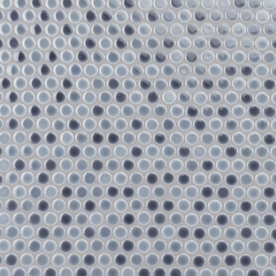 Hudson Penny Round 11-7/8 " x 12-5/8 " Porcelain Mosaic Floor & Wall Tile