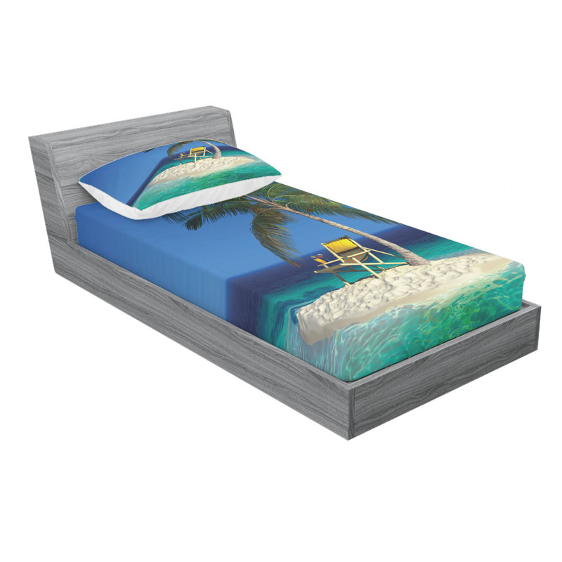 Microfiber Sheet Set, Twin Sheet Set with Fitted Sheet