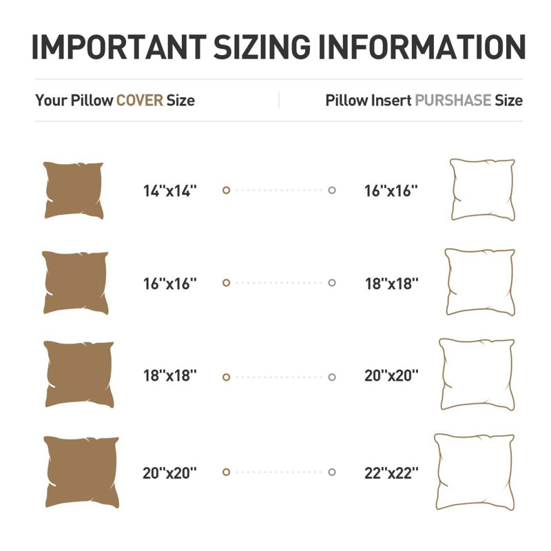 Square Pillow Insert, 16" x 16"