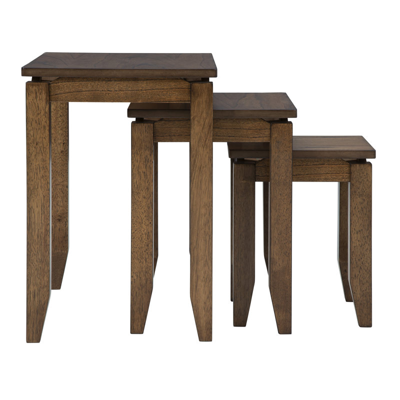 Brentmond Brown Rectangular Wood Accent Table Set