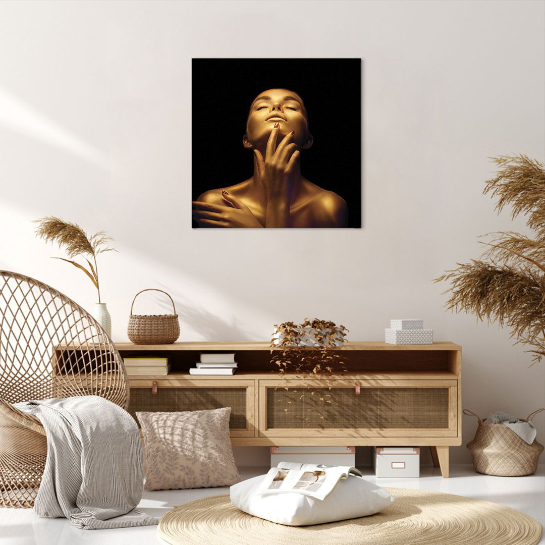 Leinwandbild Gold Woman Piece