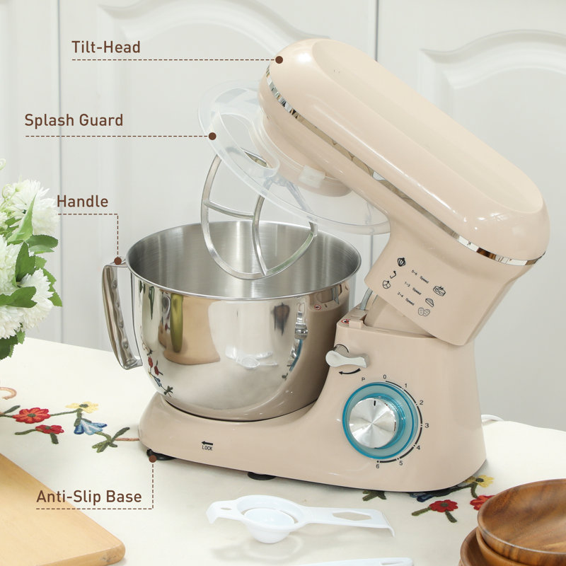 HOMCOM 6 Speed 152ml Countertop Blender, Beige