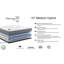 Matelas hybride matelassé 10 po, mi-ferme-71581460
