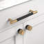 Paquet de 10 poignées d'armoire de 5 pouces (128 mm) noir mat et bronze champagne-123655304-123655303