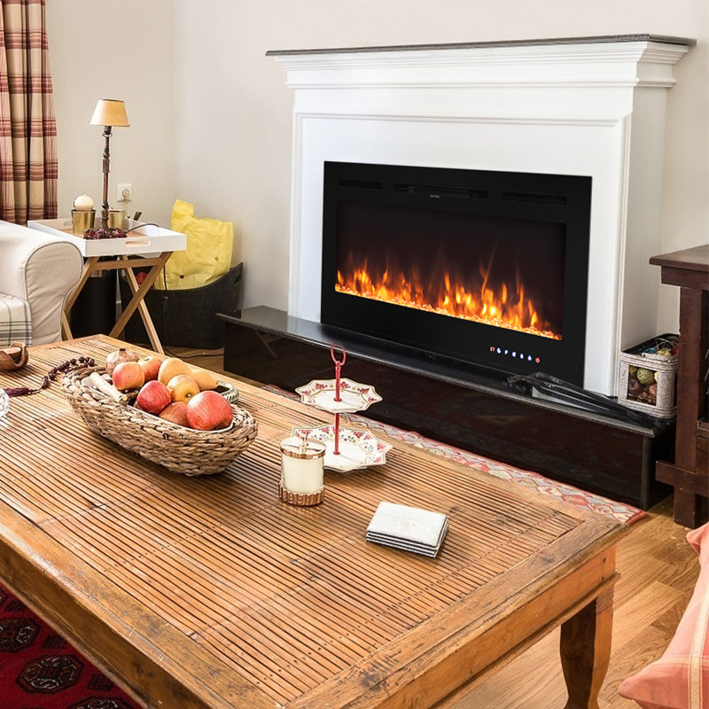 Adanac Electric Fireplace Insert, 21.5" H x 40" W x 5.5" D