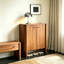 Range-chaussures en bois massif de style Mid-Century