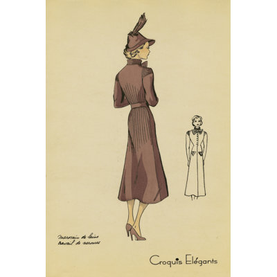 Ladies Fashion I - Wrapped Canvas Print