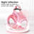 Dog Harness Adjustable Reflective Polyester Pink-118161263
