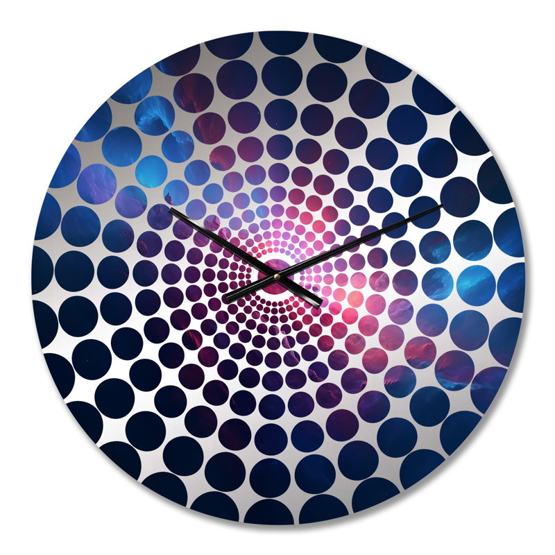 Horloge murale Guyette - Paysages abstraits, Petit