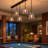 Almine 5 - Light Kitchen Island Linear Pendant Chandelier Light