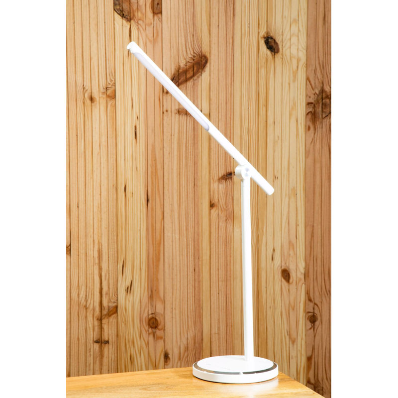 Salia Metal Desk Lamp, White