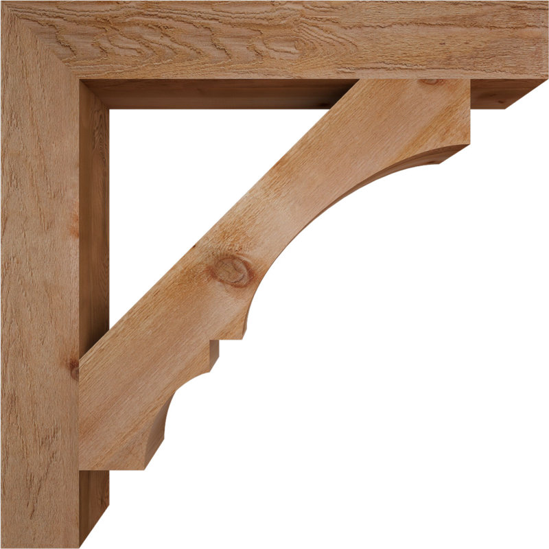 Support de bloc Balboa, Cèdre rouge de l'Ouest brut, L 6 po x P 42 po x H 42 po