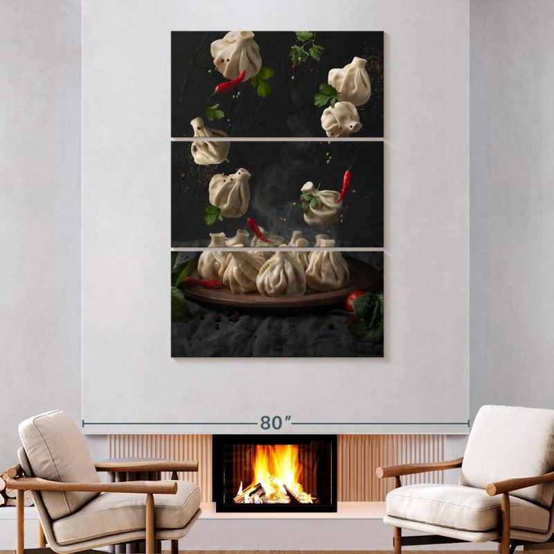 Yarlin Khinkali Meat Dumplings, 74" H x 48" W