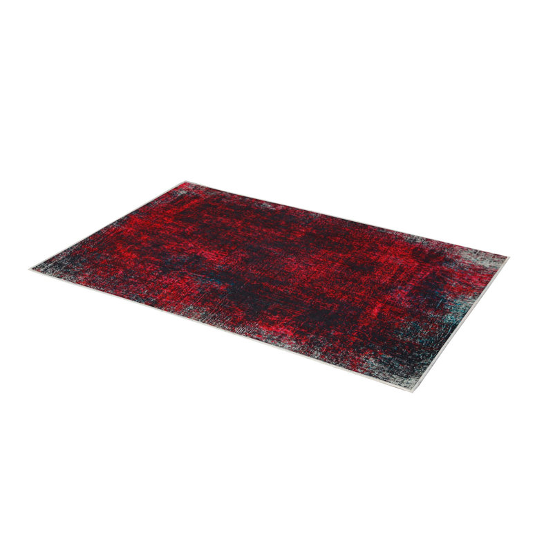Soft Hall Carpet 2.6 x 4.9 Feet | 100% Polyester, 0.04 in Pile Height | Antibacterial, Non-Slip Underside | Woven with 3D Digital Printing | Machine Washable | Durable & Stylish for Entryways & Living Rooms
