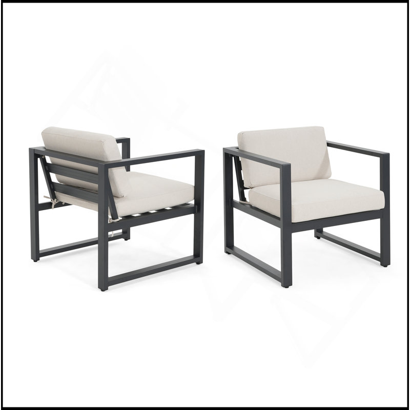 Ensemble de 2 chaises d'extérieur Navan