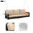 69" PE Wicker 3-Person Porch Swing With Chains-442995179-442995177