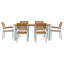7 Piece Garden Dining Set Metal-1335245474