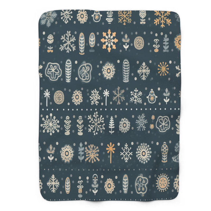 Tiny Flurries - 1 Piece Premium Blanket, 60" W x 80" L