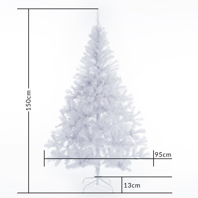 180cm H White Artificial Christmas Tree, 4.92ft H