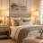 Geigle 29" Farmhouse Dimmable Bedside Table Lamp Set with 3-Way Touch Dimming, USB-A, USB-C & AC Outlet, LED Bulbs Included-82991089