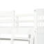 Lit mezzanine simple avec tablette supplémentaire et bureau pour une chambre dynamique en blanc et tablette. Augmentez la gestion. Fabrication solide. Pour les plus de 6 ans. Aucun sommier tapissier requis-118082992