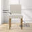 Encline Set of 4 Linen Upholstered 18.5'' Seat Height Solid Wood Dining Chair-1438100948