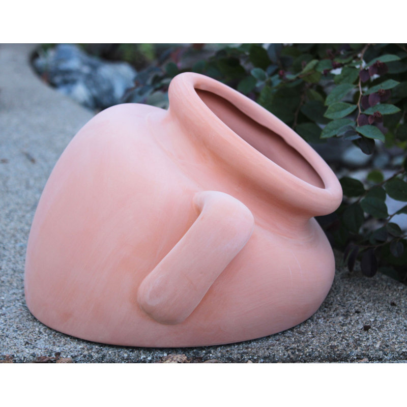 Pot de fleurs en terre cuite Culley, H 9 po x l 11,5 po x P 12 po, Terre cuite naturelle