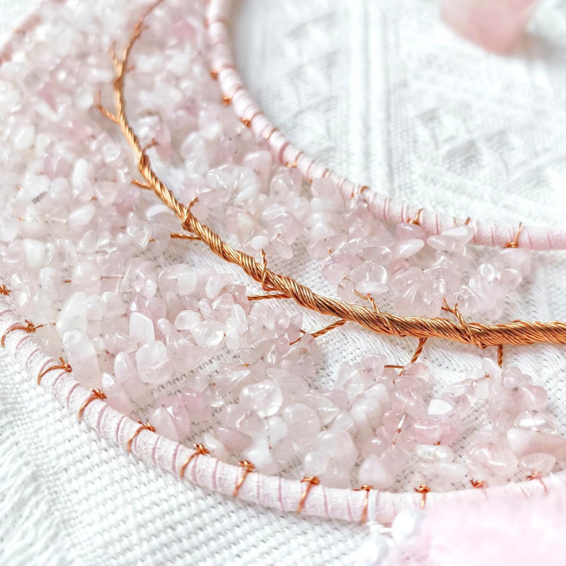 Dream Catchers with Chakra Gemstone Agate Stone