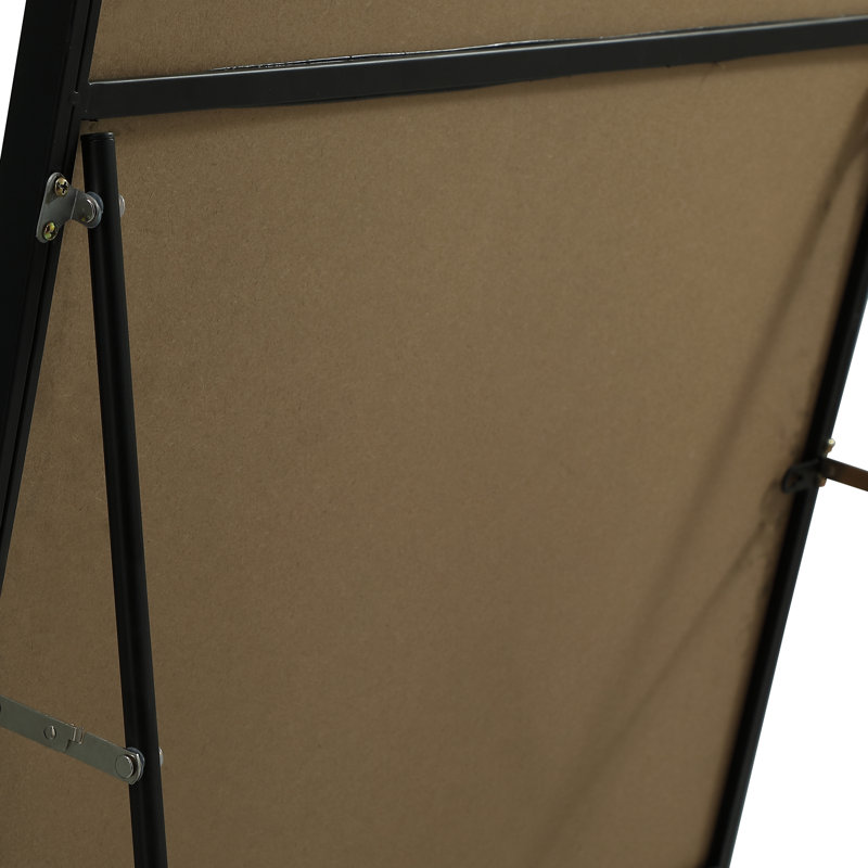 Sabine Metal Arch Floor Mirror, Black, 72" x 35"