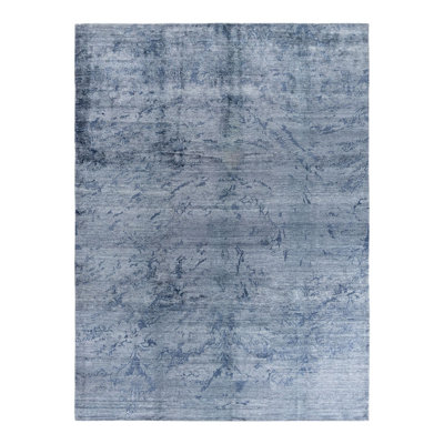 Modern One-of-a-Kind 9' 1" X 12' 3" New Age Silk Area Rug Gray