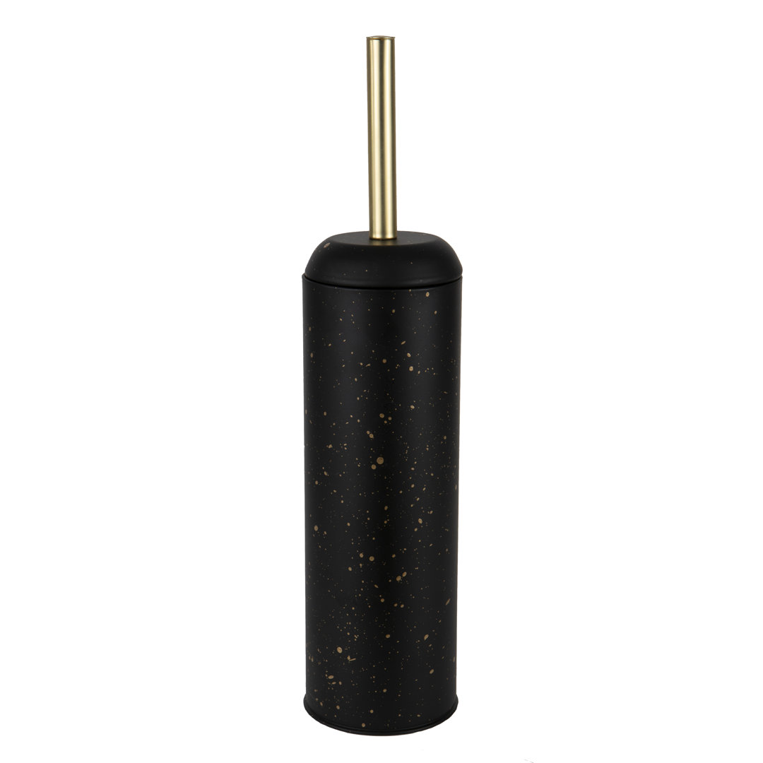 Elle Décor Speckled Design Toilet Brush & Holder In Black Elle Decor 