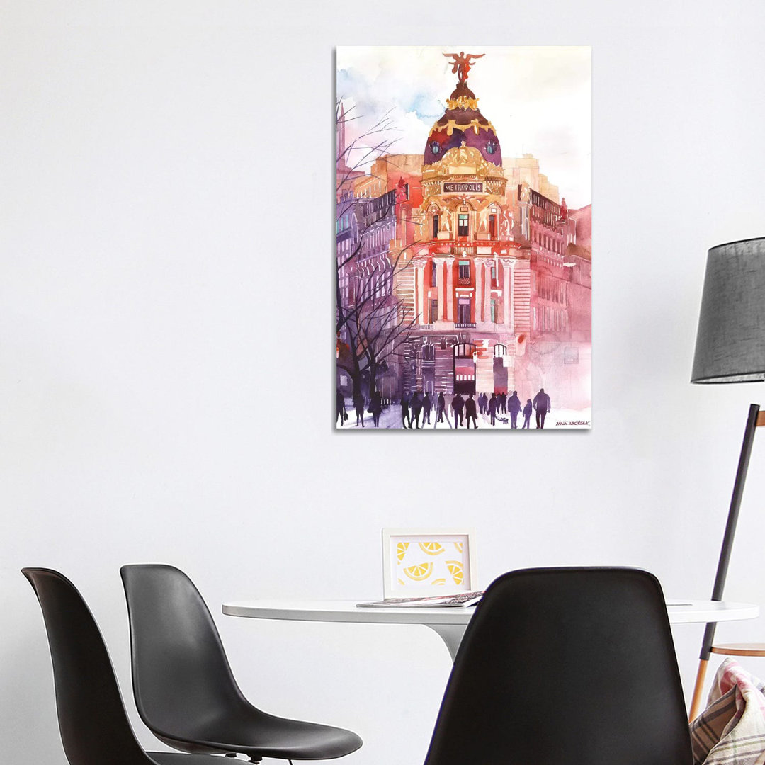 Madrid by Maja Wronska - Wrapped Canvas Painting