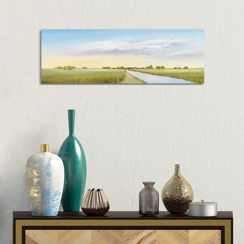 Lowlands I by Hans Paus - Wrapped Canvas Panoramic Painting, 30.48 cm H x 91.44 cm W x 1.91 cm D