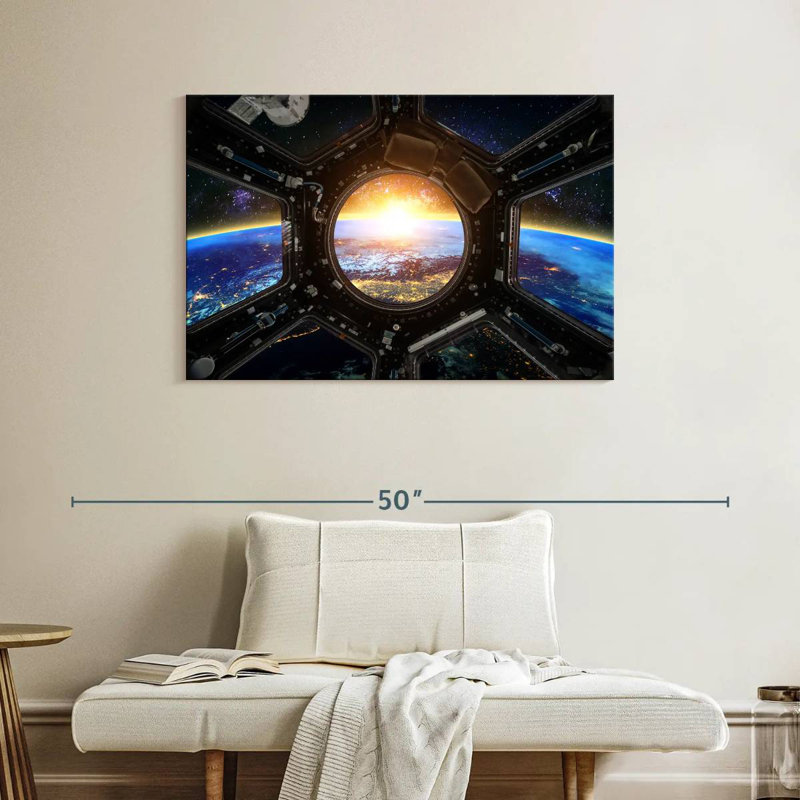 Oberle Space Station Earth View, 26" H x 39" W