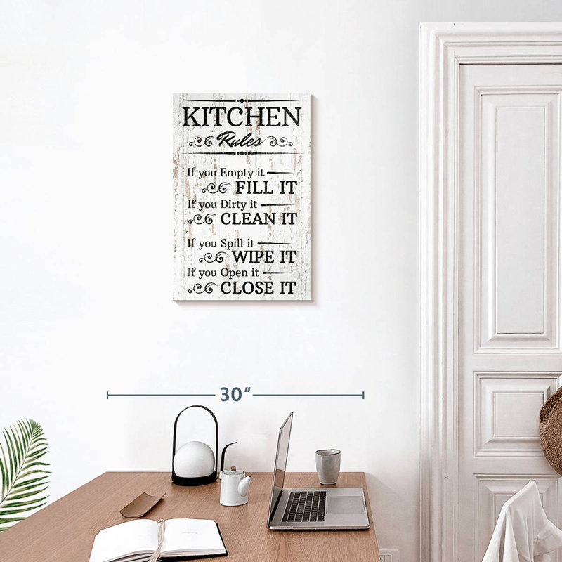 «Clean Kitchen», impression sur toile, H 16 po x l 24 po x P 1,25 po