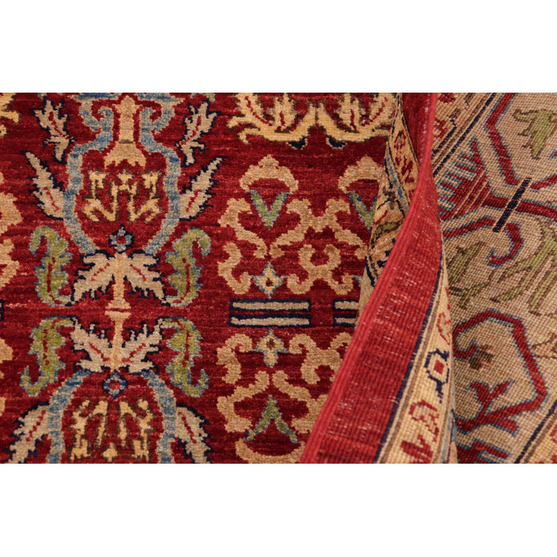 Tapis unique rouge 9 pi x 12 pi 2000 pi par Arshs Fine Rugs
