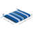 Casual Cushion Outdoor Chair Cushion, Striped Sunbrella Fade-Resistant for Patio Dining Chairs, Kitchen & Porch Benches, 20"W x 20"D, 2" thick, Reversible, Milano Cobalt-353155038-353155037