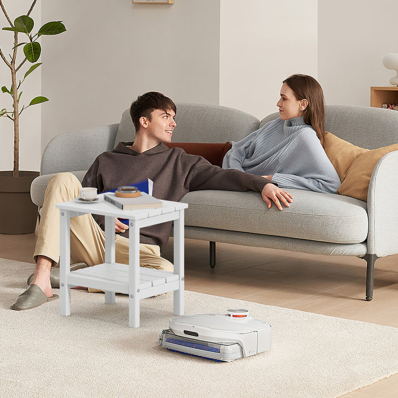 Table d'appoint Delman, Blanc