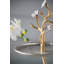 Support de service en aluminium à 2 niveaux Cherry Blossom - 11 po de diamètre - Argent