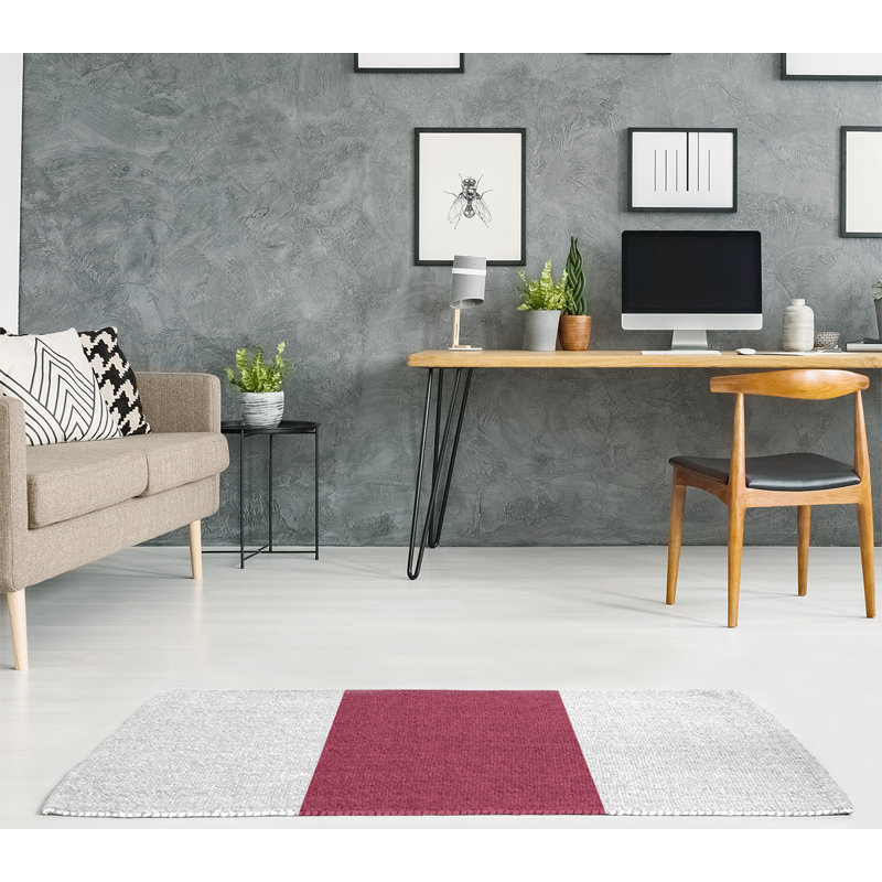 Tapis à zone blanche football arizona, Rectangle 5 pi x 7 pi, Oui